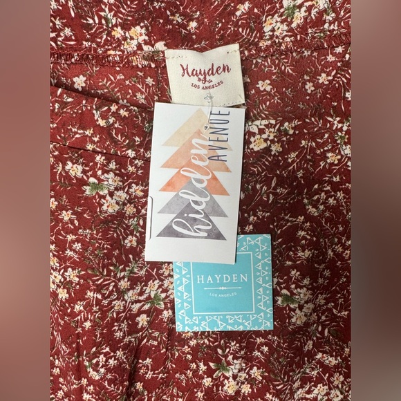 Hayden LA Red Bishop Sleeve Sundress Bohemian - Picture 2 of 6